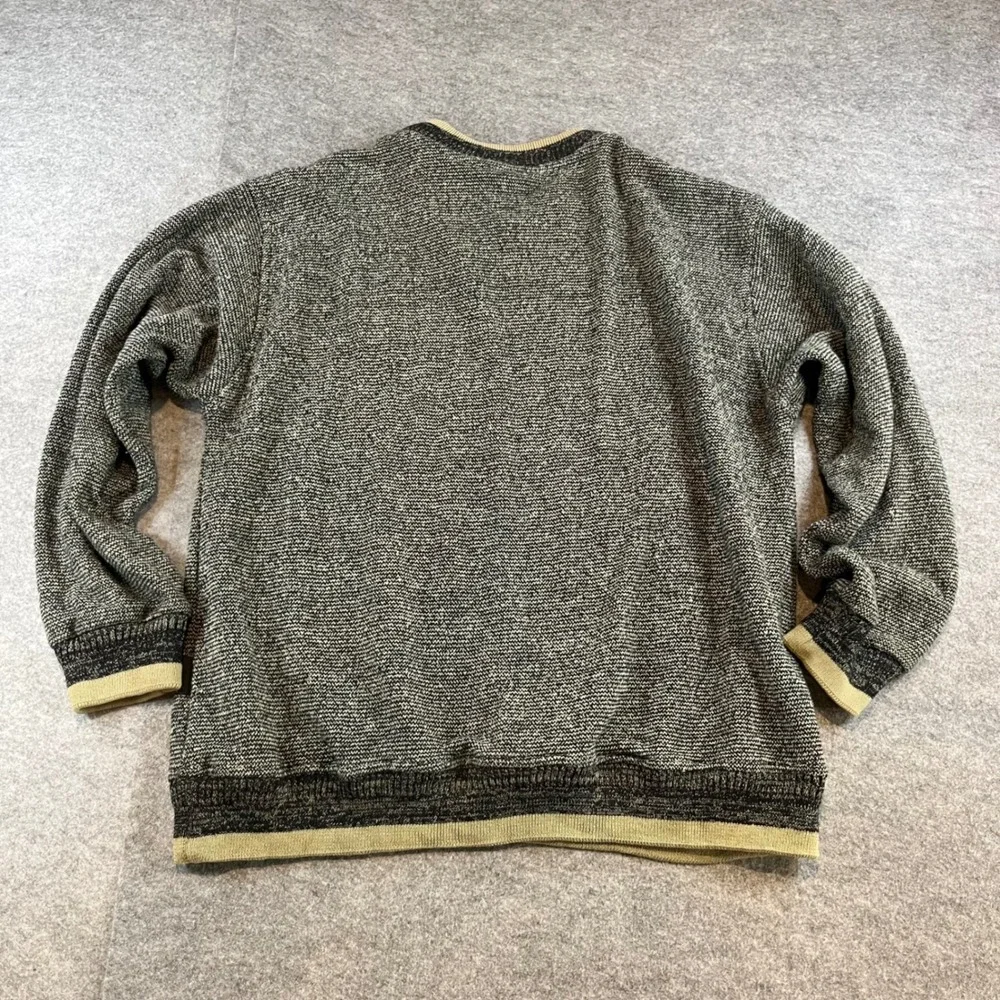 Renegade Club Men Alaska Eagle Sweater‎ Grey Vintage Gorpcore Large USA Made
